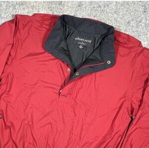 Dryjoys by FootJoy 1/4 Zip Pullover Windbreaker Yeamans Hall Club Burgundy Large